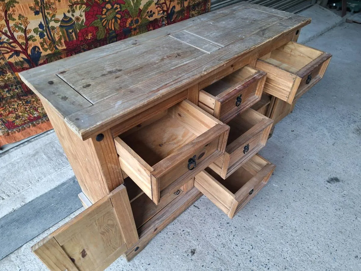 Solid Pine Sideboard/Upcycling project (DELIVERY) - Image 3