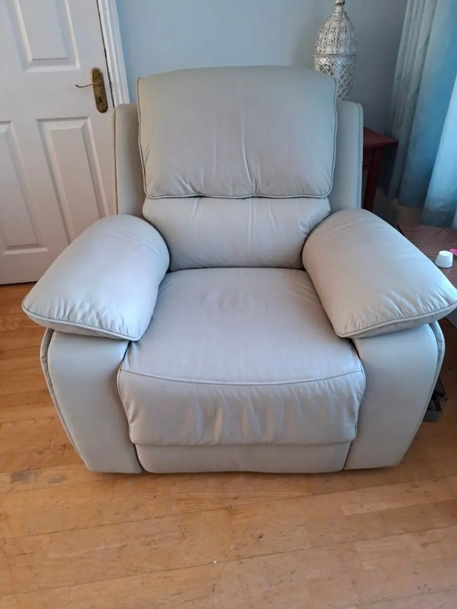 Leather Recliner Armchair - Image 1