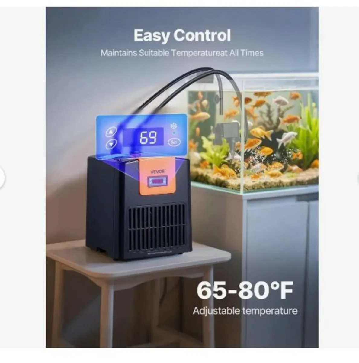 Aquarium Chiller 200L, 0.1 HP Water Chiller - Image 3