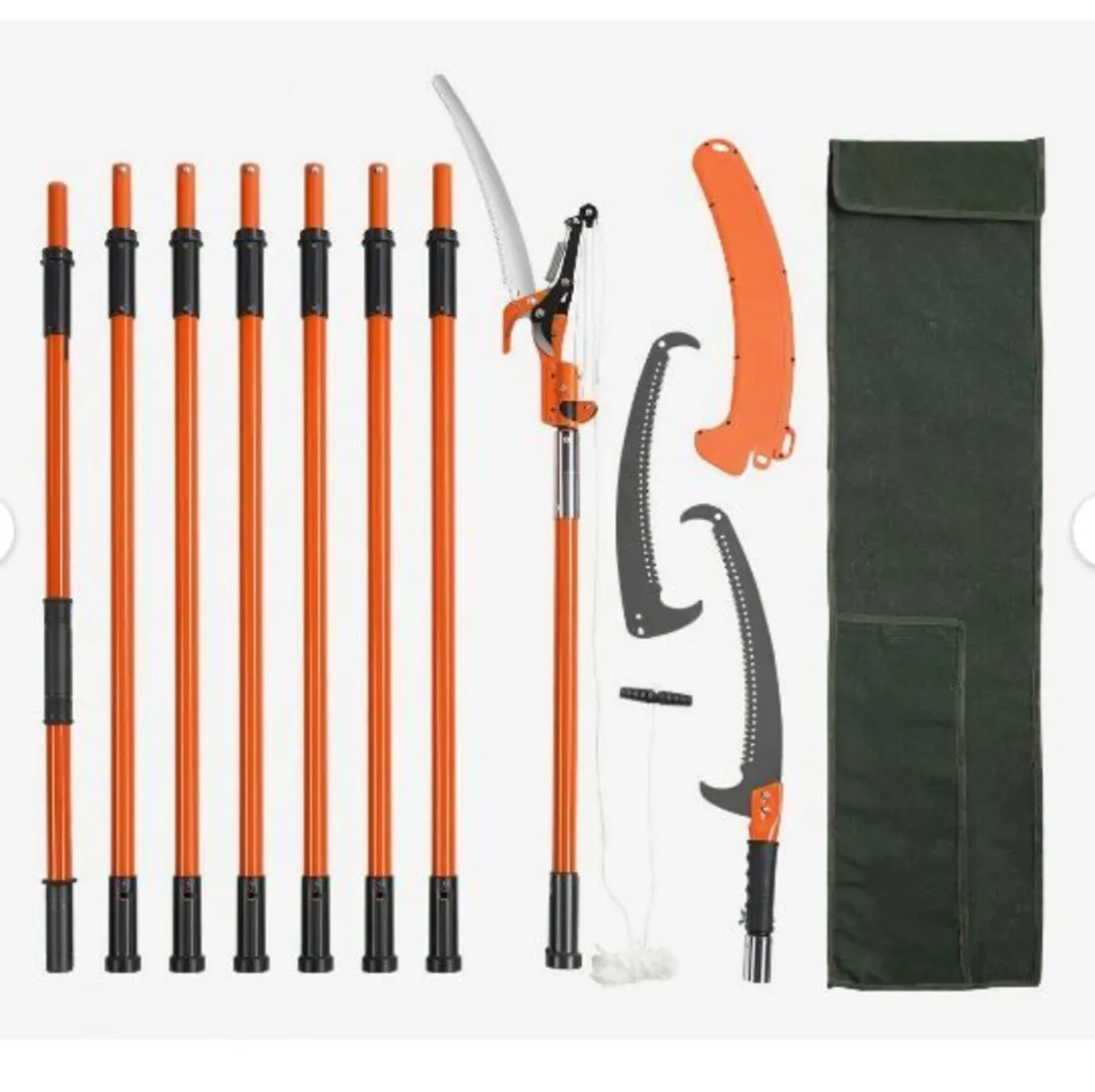Manual Pole Saw, 2.2-8.2 m Extendable Tree - Image 4