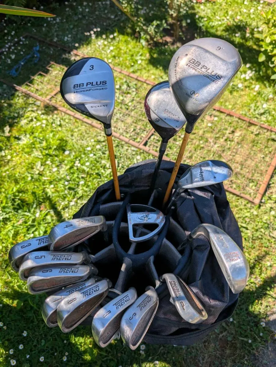 Golf clubs & TaylorMade tour bag - Image 4