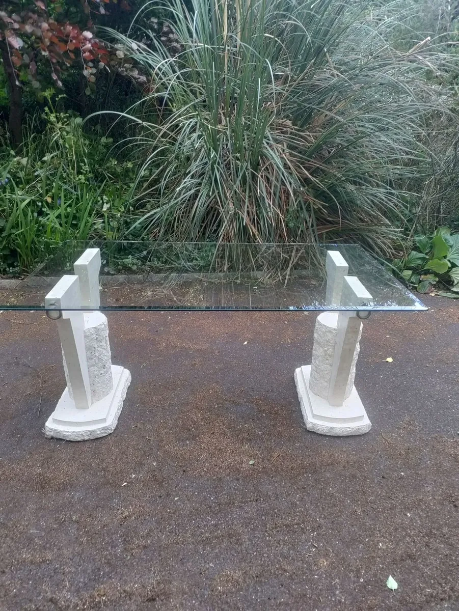 Glass Table and Chairs - Good Condition - Image 3