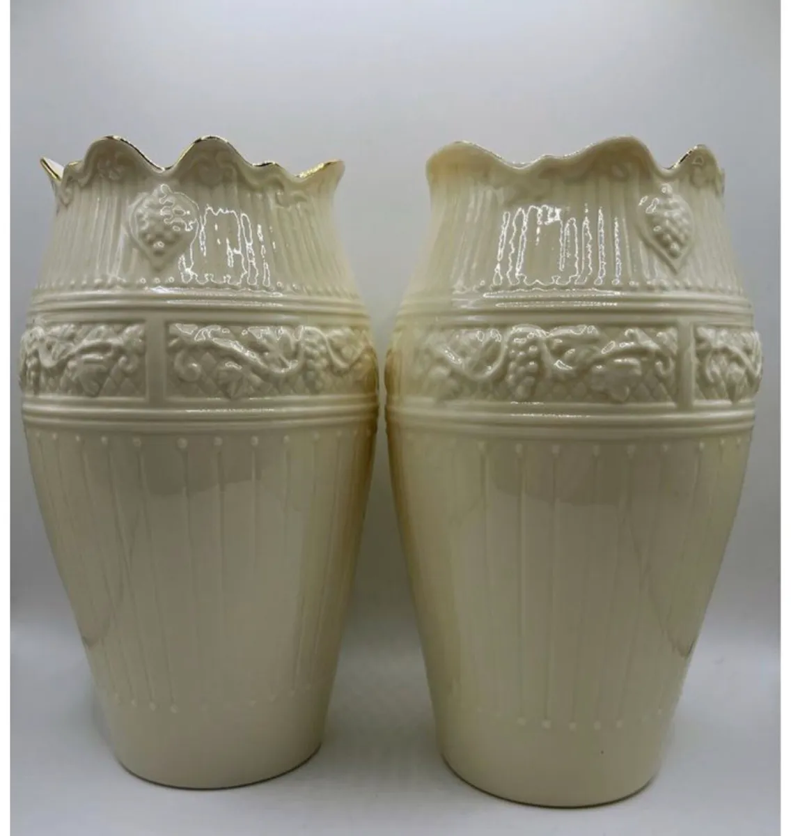 Pair Belleek Vases - Image 1