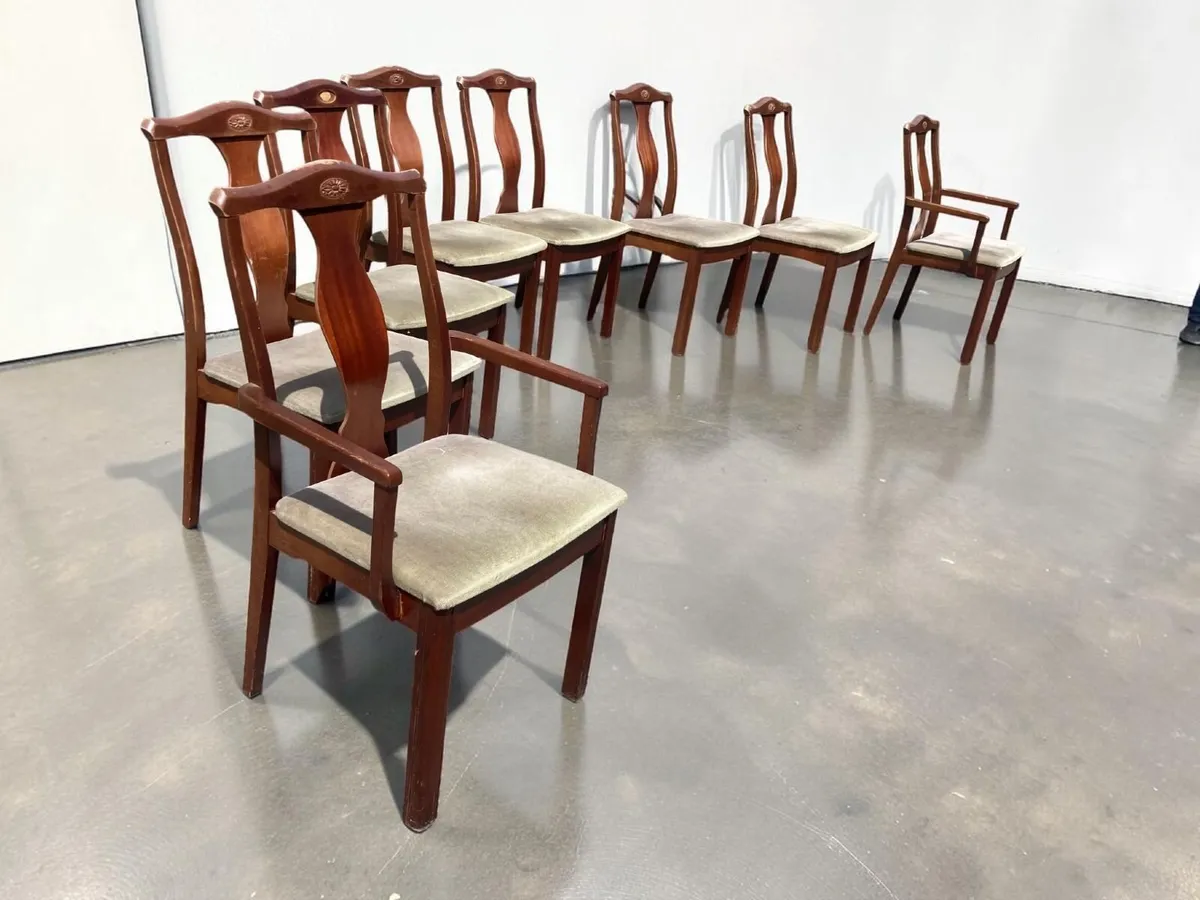 Chairs x 8 - Includes 2 Carver Chairs - Image 3