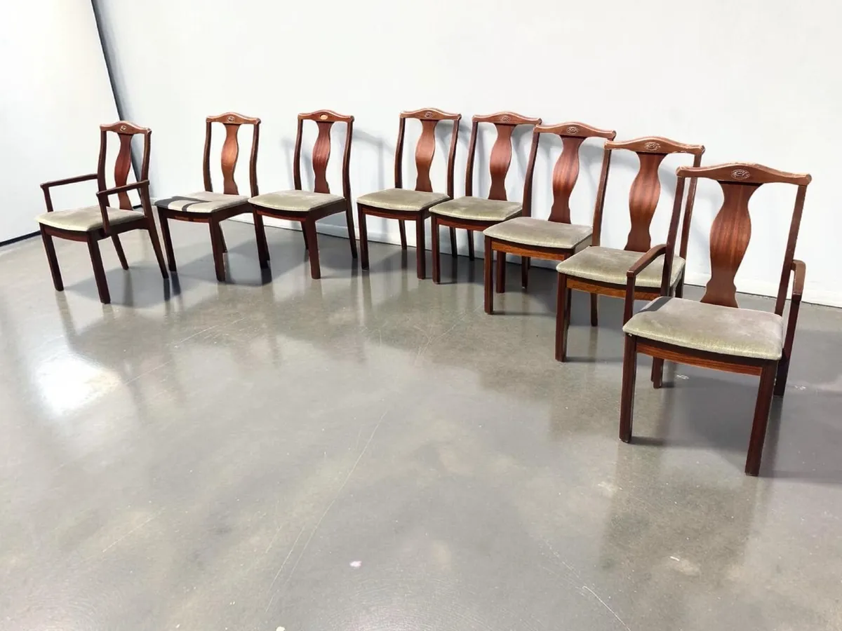 Chairs x 8 - Includes 2 Carver Chairs - Image 1