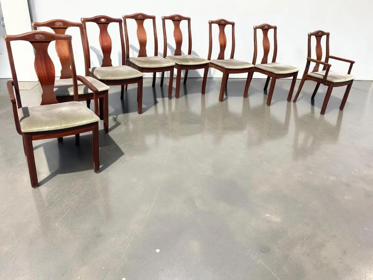 Chairs x 8 - Includes 2 Carver Chairs - Image 2