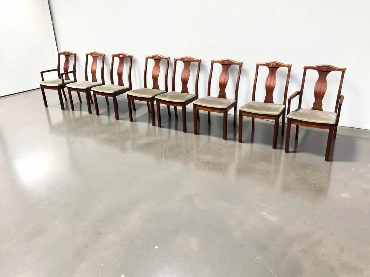 Chairs x 8 - Includes 2 Carver Chairs - Image 4