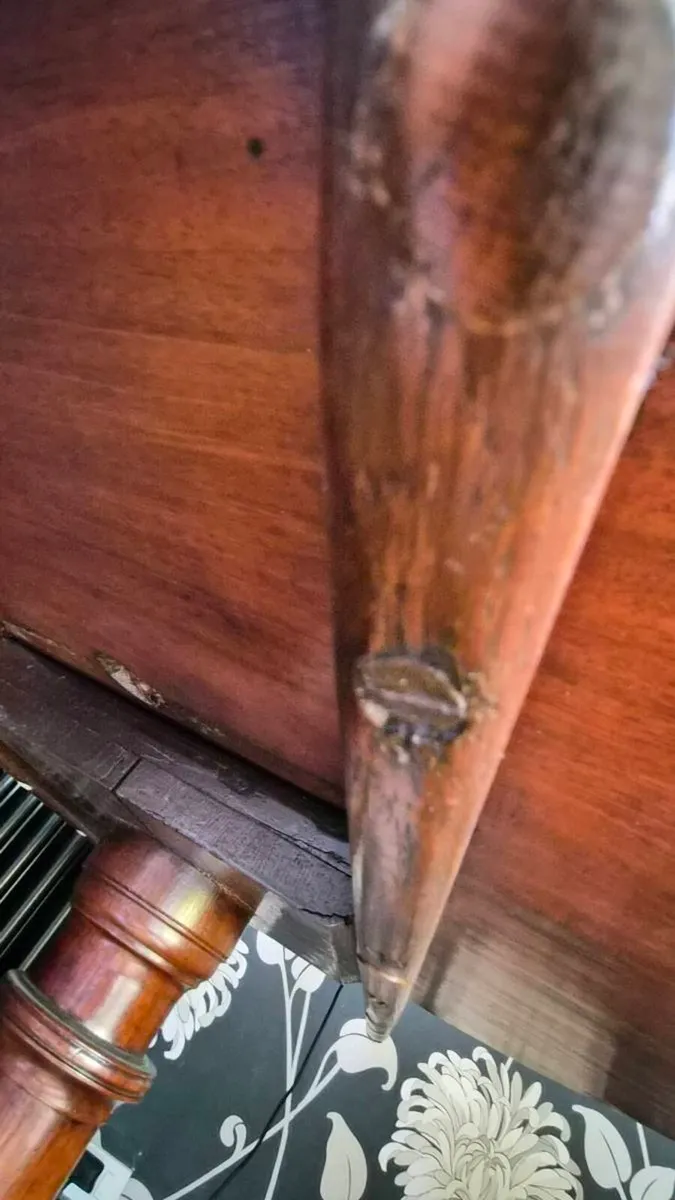 Antique Mahogany Side Table - Image 4