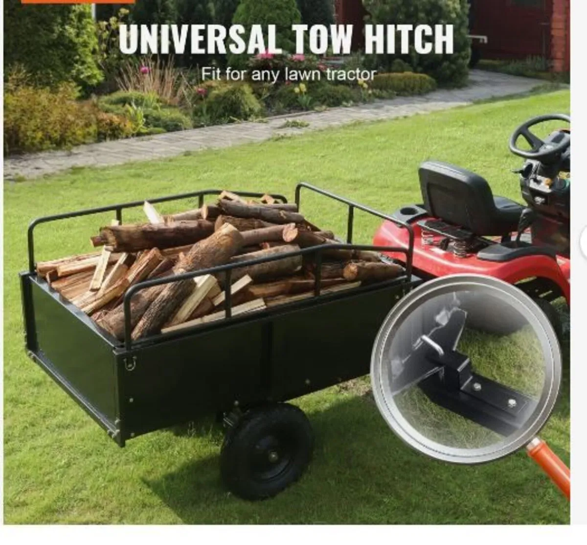 Heavy Duty ATV Trailer Steel Dump Cart - Image 2