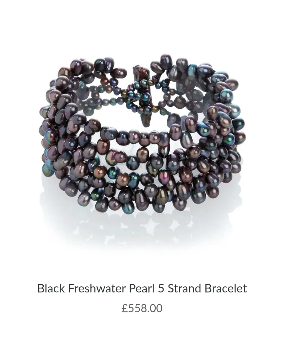 Black pearl bracelet - Image 3