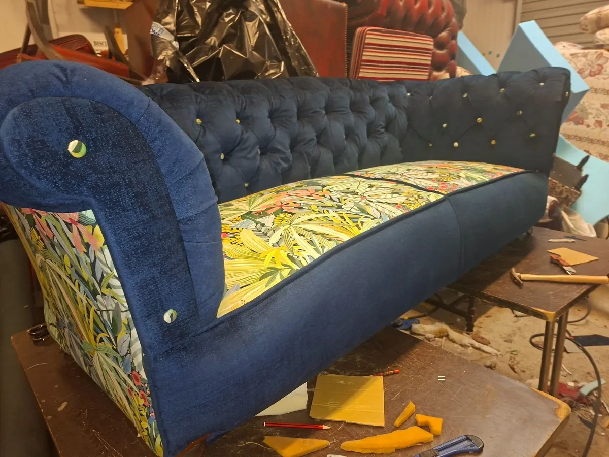 Antique Chesterfield Couch - Image 1