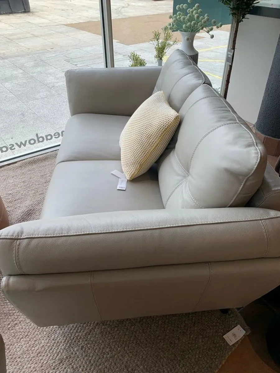 Hale Leather Sofa (Medium)- Meadows & Byrne- 2 seater - Image 2