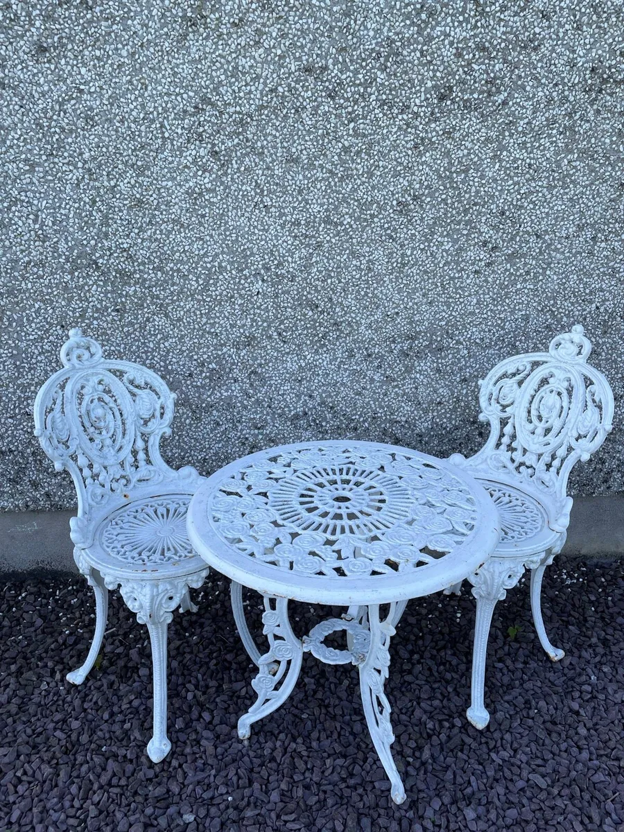 Cast Iron Garden Table and Chairs - Image 2