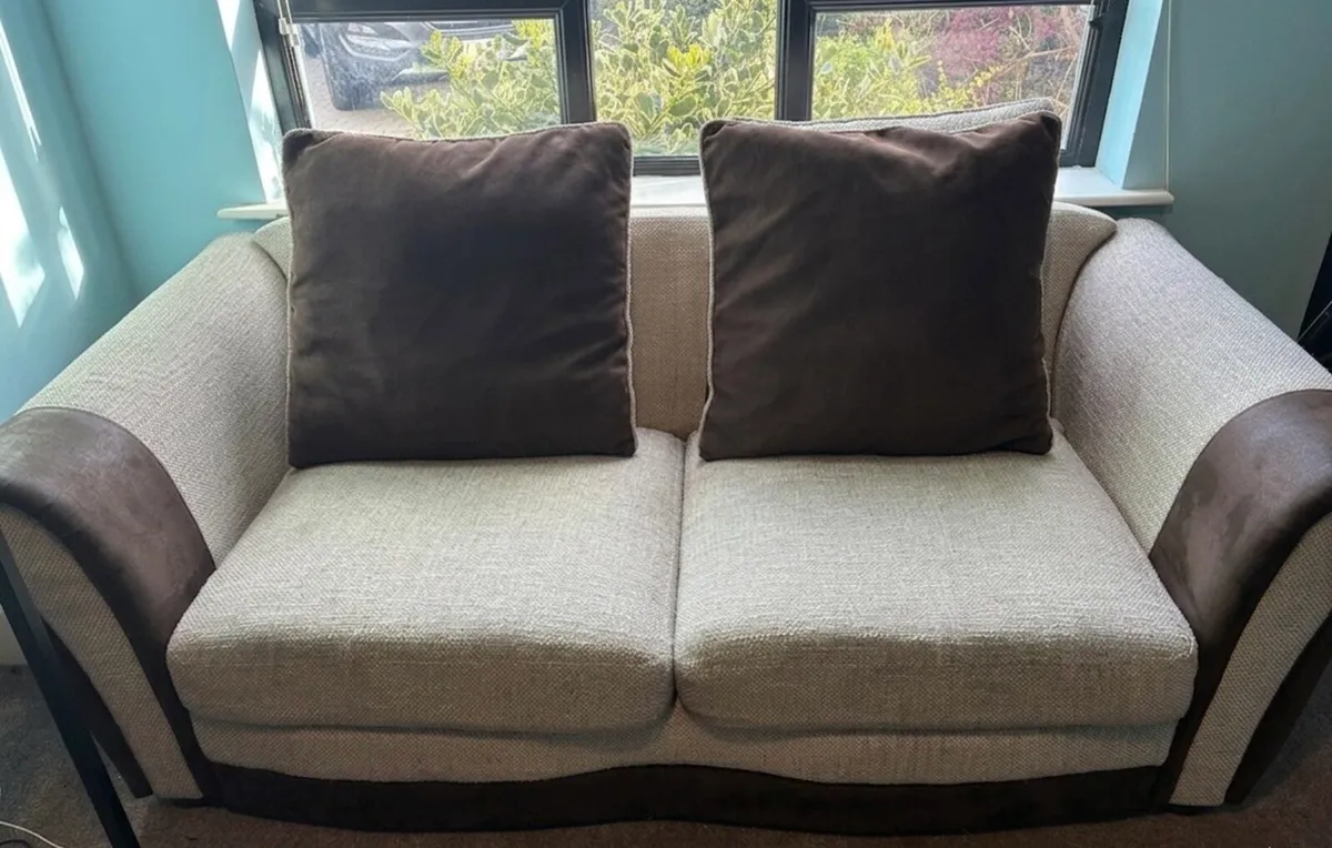 2 seater fabric couch