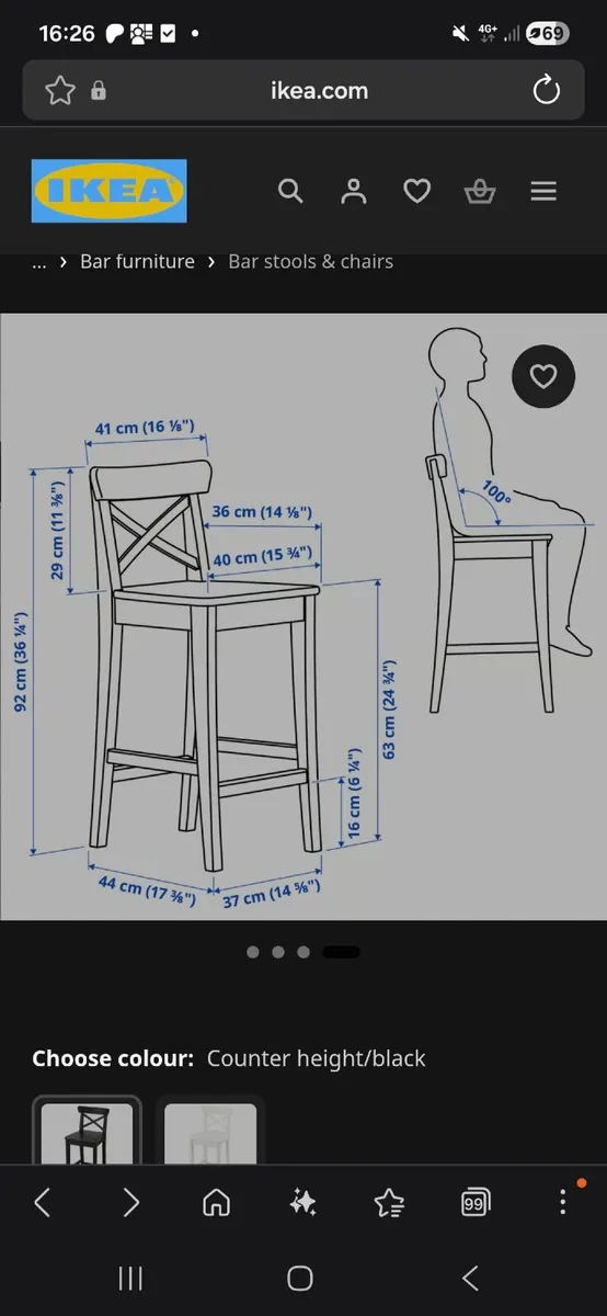 Kitchen  island/Bar stool - Image 1