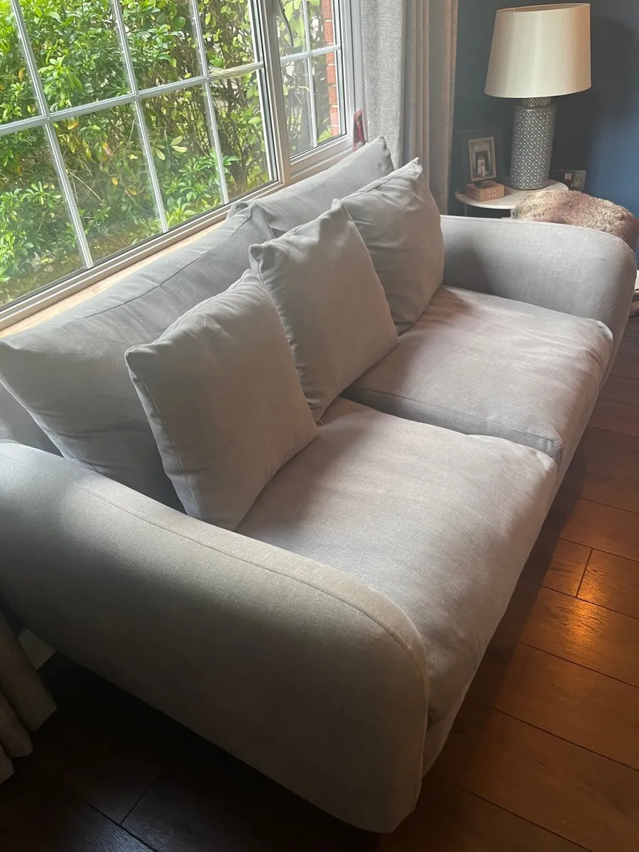 Cosmo grey sofa set - Harvey Norman - Image 1