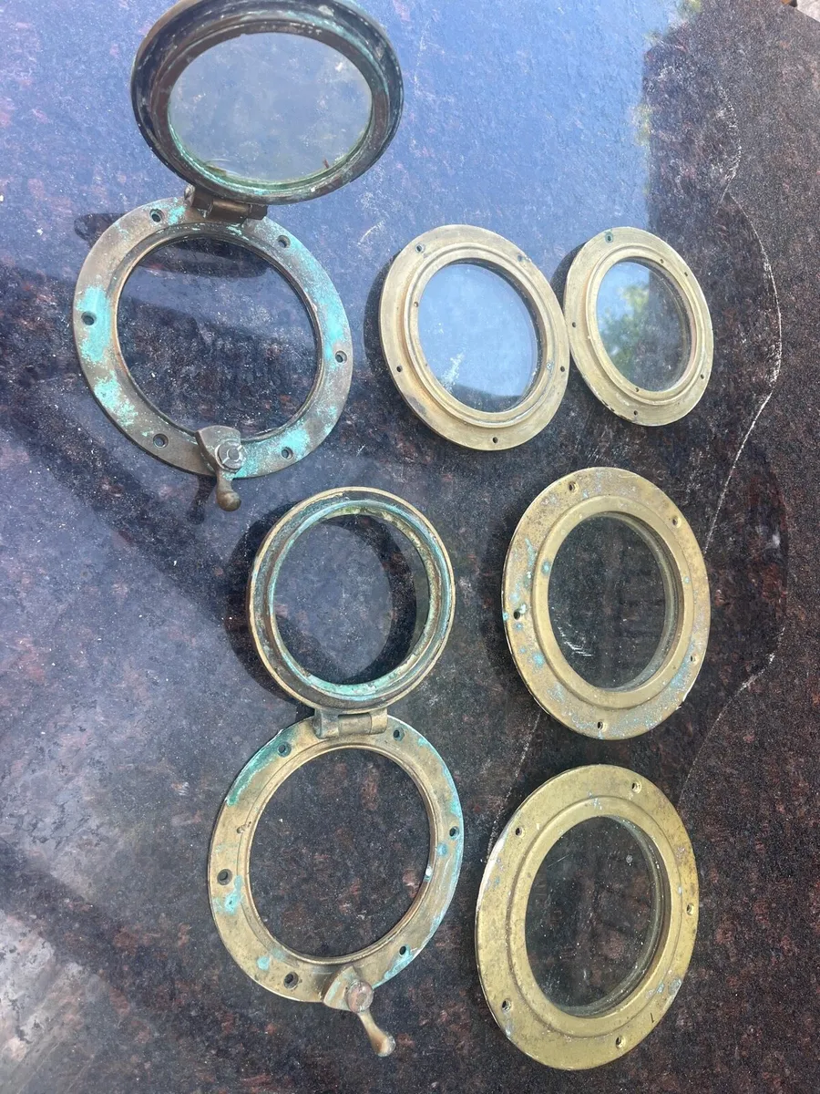 Original Brass port holes - Image 1