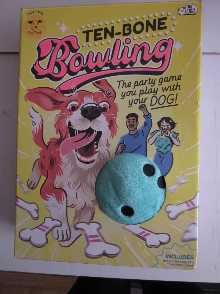 Ten-Bone Bowling Party Game with Dog - Image 1