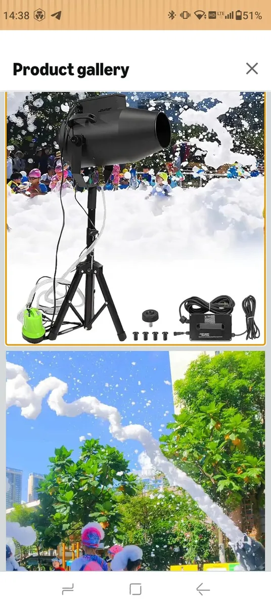 Large Foam Machine with Adjustable Angle and Long - Image 4