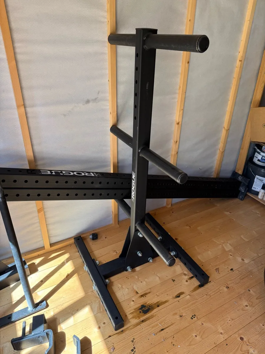 Rogue wall-mounted squatrack & weightplate storage - Image 2