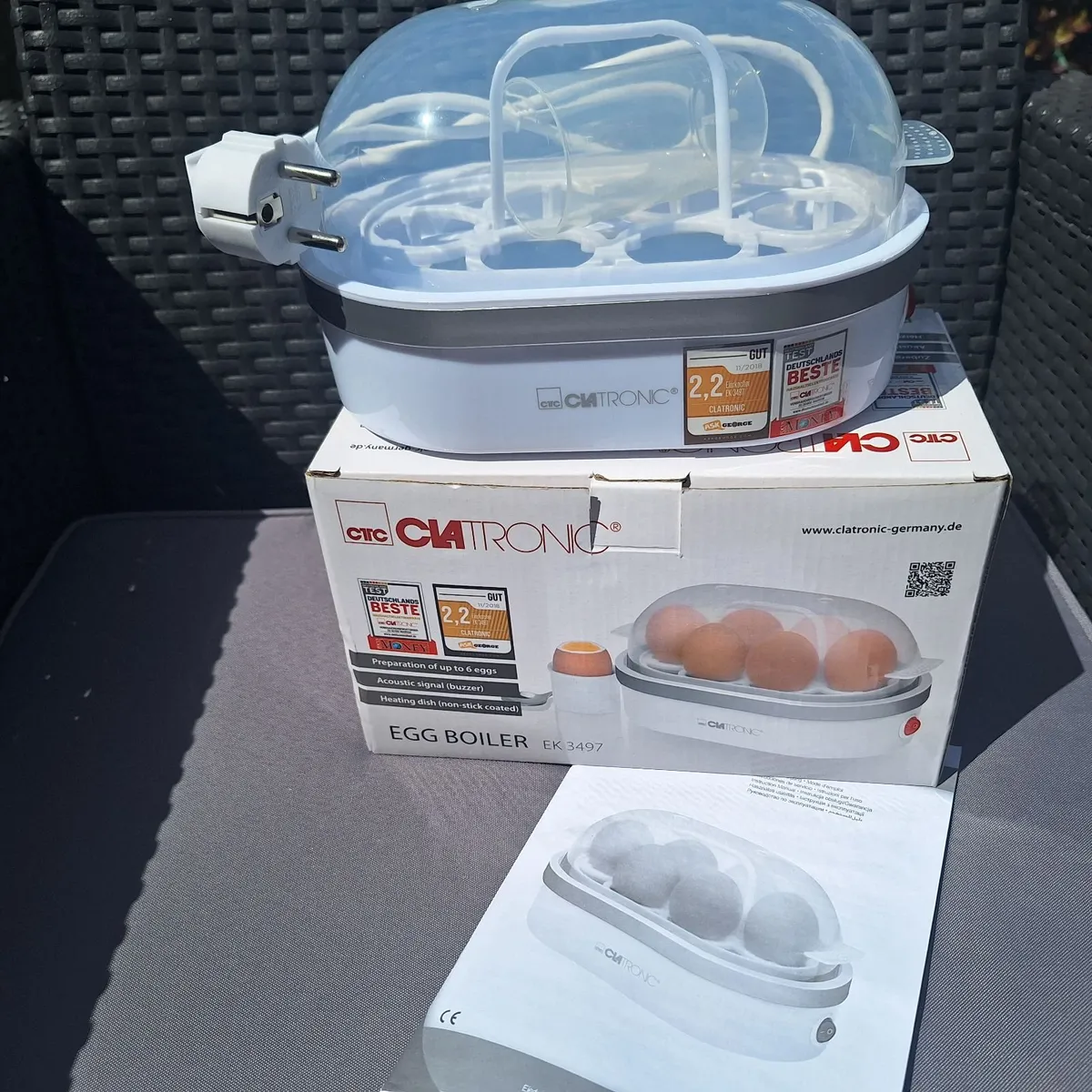 NEW Clatronic Egg Boiler (6 Eggs) – EU Plug - Image 1
