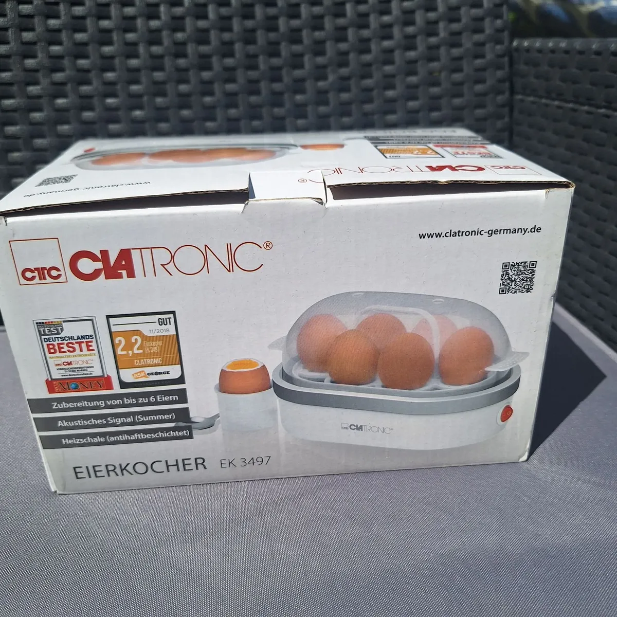NEW Clatronic Egg Boiler (6 Eggs) – EU Plug - Image 2