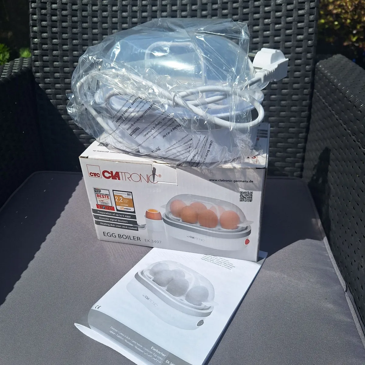 NEW Clatronic Egg Boiler (6 Eggs) – EU Plug - Image 4
