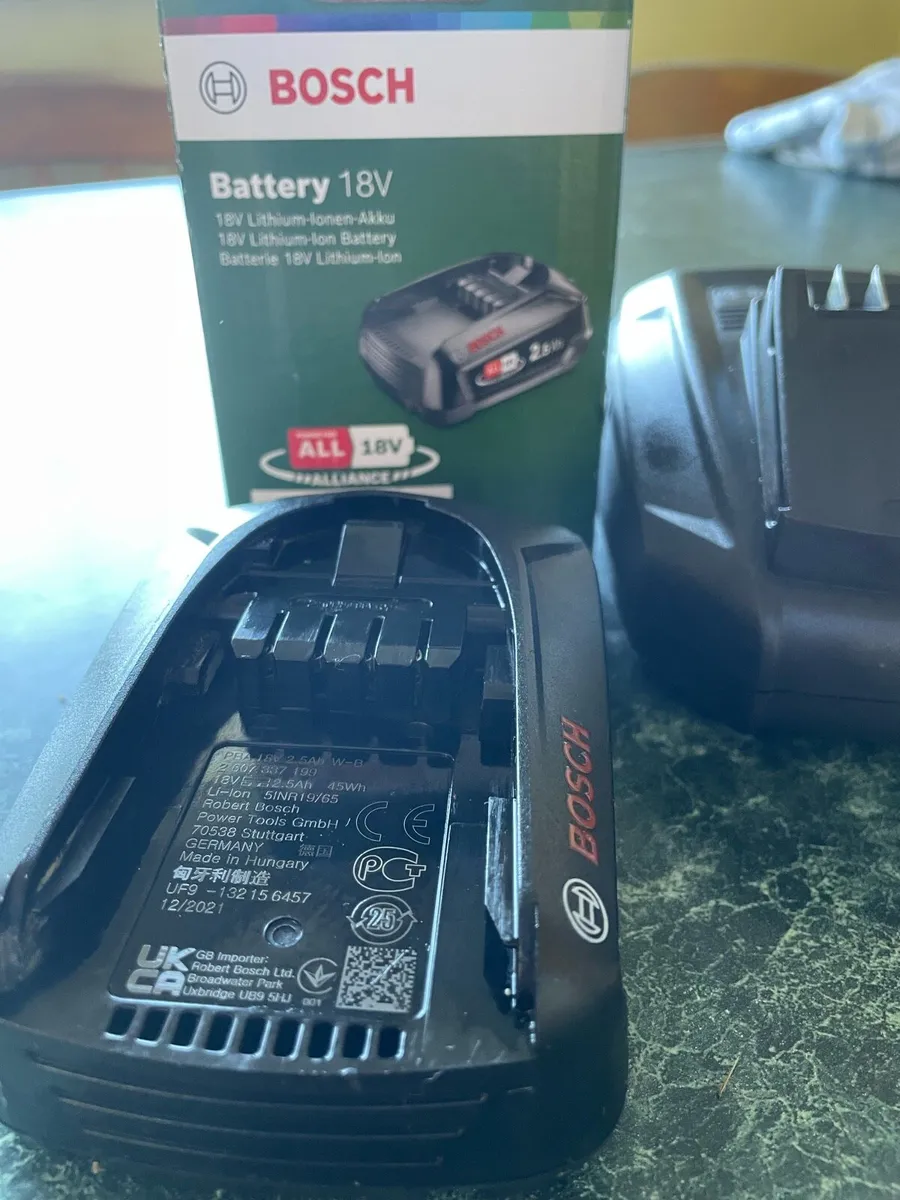 Strimmer batteries and charger - Image 4