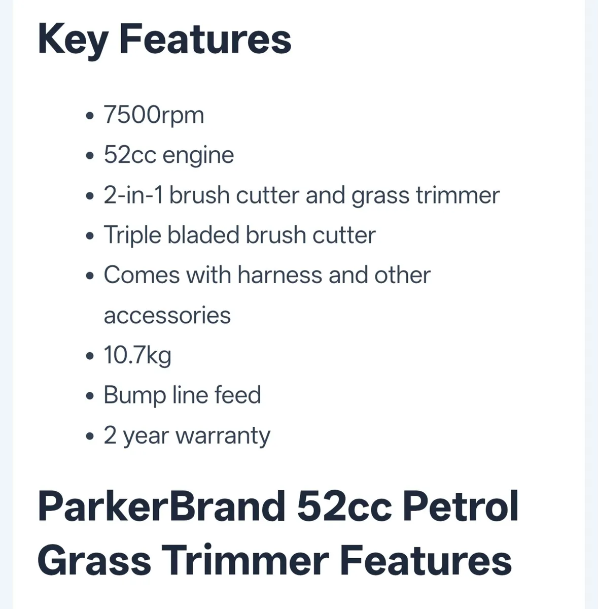 Petrol Strimmer - Image 3
