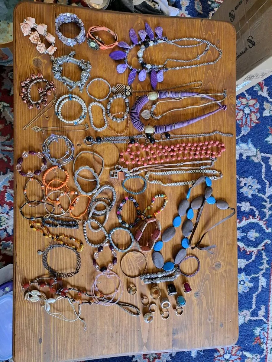 Large Costume Jewellery Bundle 65+ Pieces - Image 1