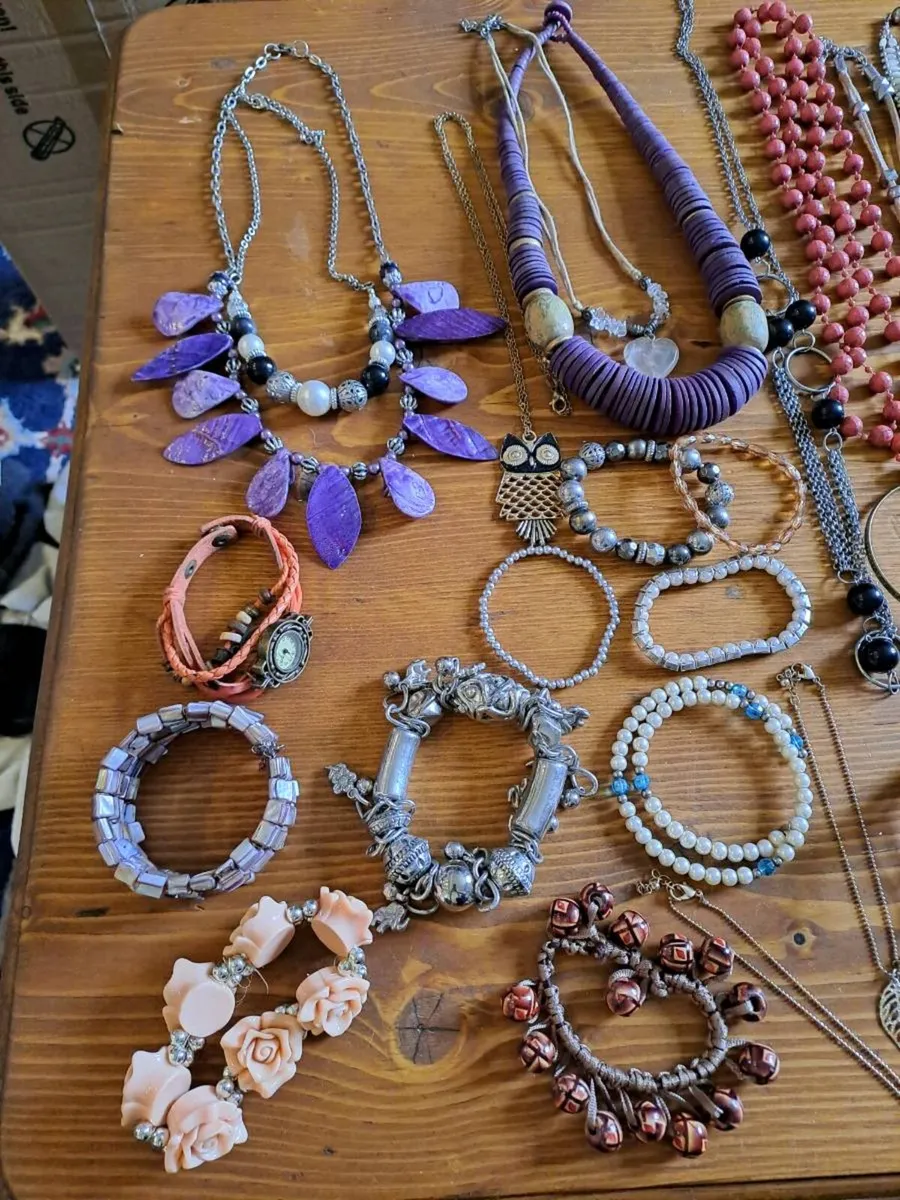 Large Costume Jewellery Bundle 65+ Pieces - Image 2