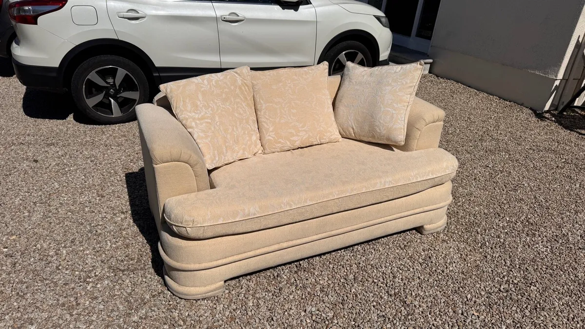 Couch - 2 Seater (Beige) - Image 1