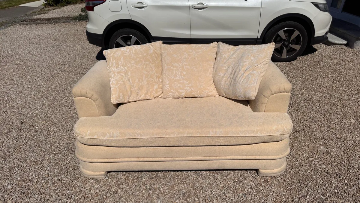 Couch - 2 Seater (Beige) - Image 3