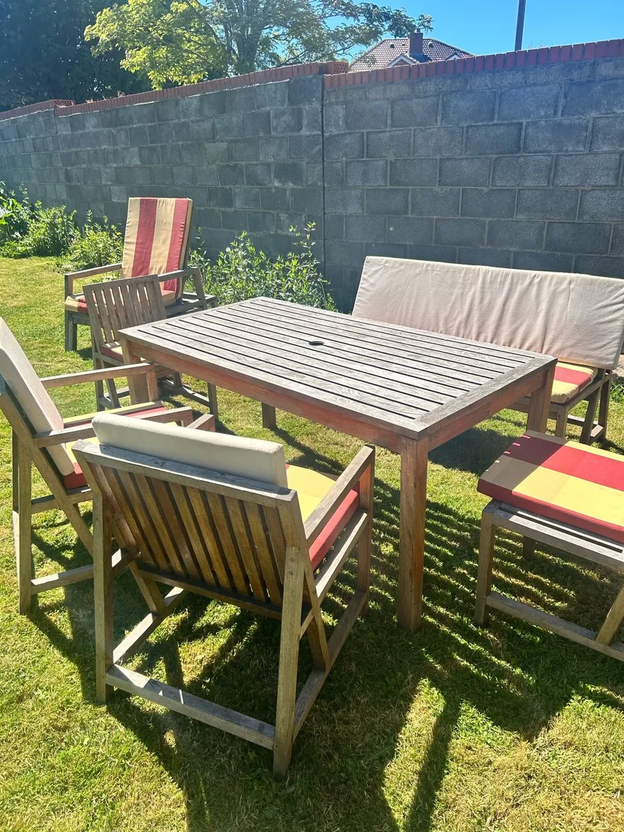 7 piece garden furniture set - Image 1