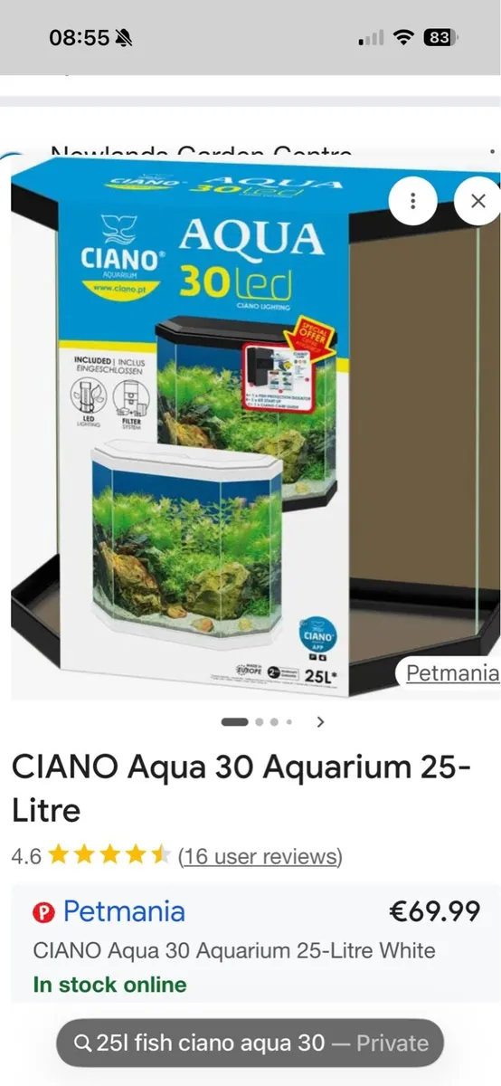 25L CIANO Fish Tank - Image 2