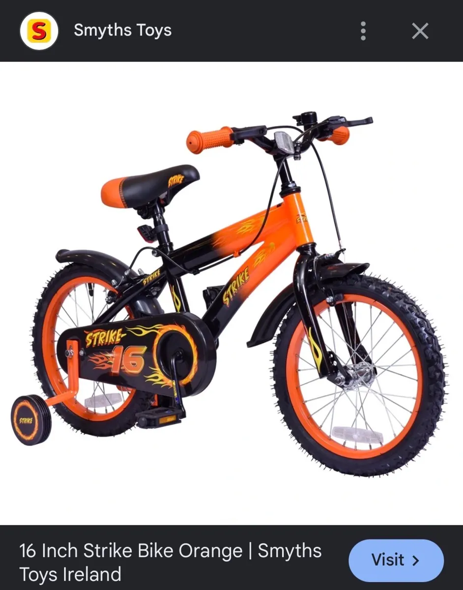 16 inch kids strike bike - Image 3