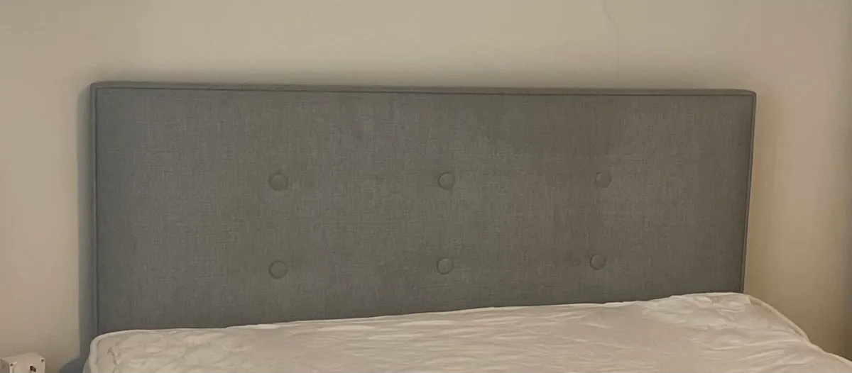 Grey headboard