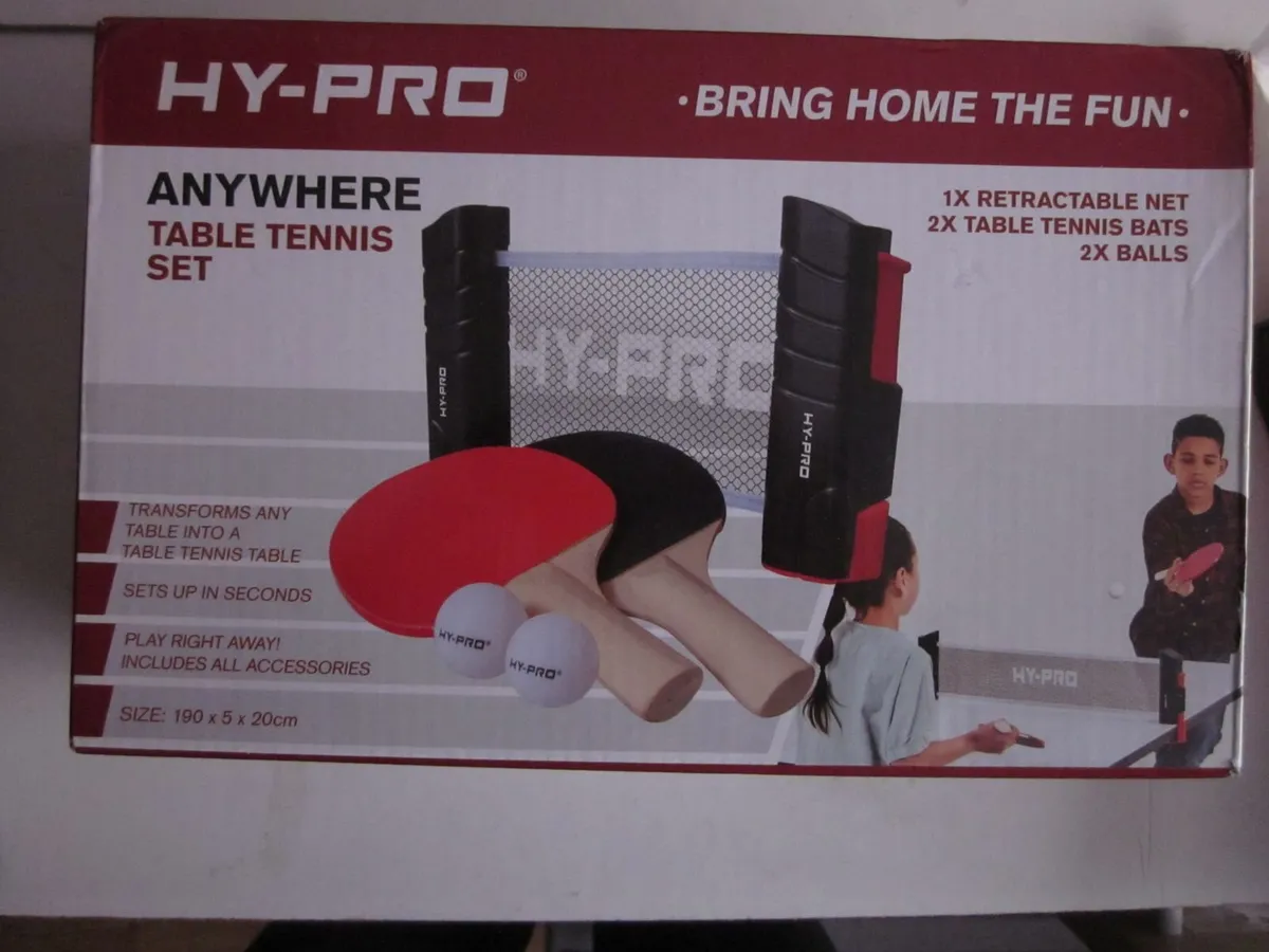 Portable HY-PRO Table Tennis Set New - Image 2