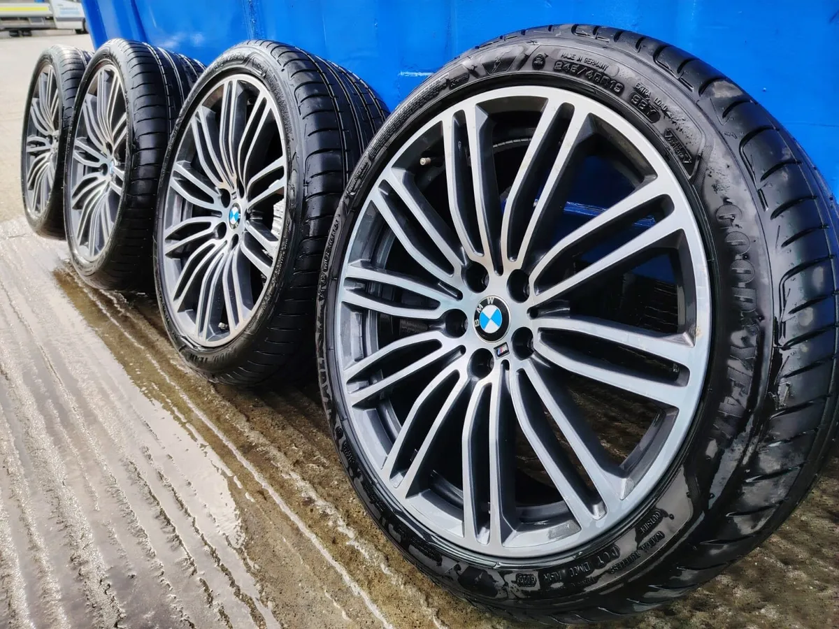 19" BMW 5 series Msport alloys, Good Year tyres - Image 1