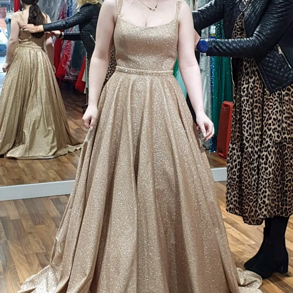 Gold Debs dress - Image 3