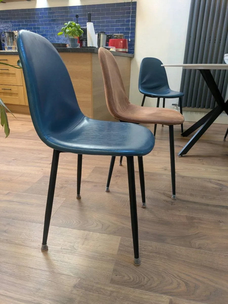4 Dining Chairs, leatherette - Image 2