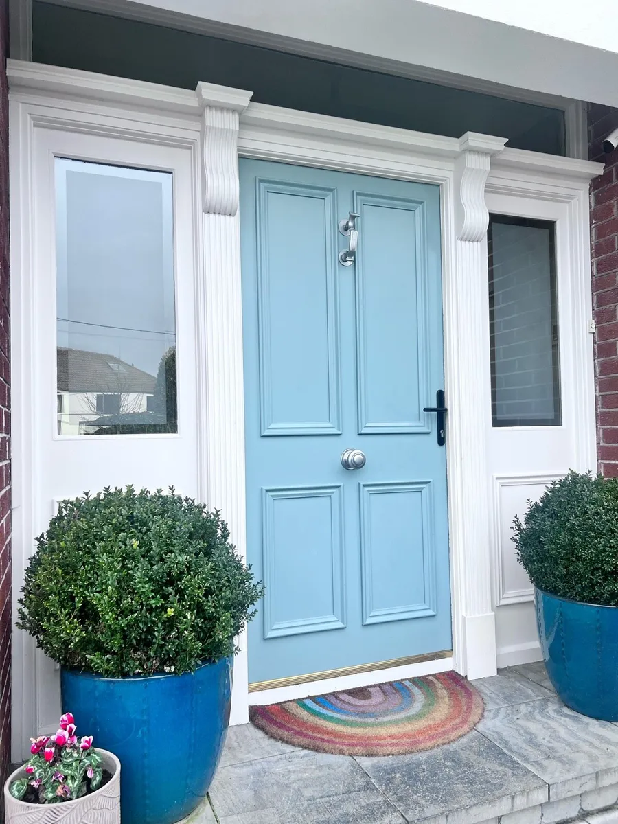 Front door with side lights and fan light - Image 2