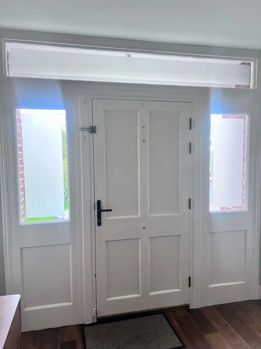 Front door with side lights and fan light - Image 4
