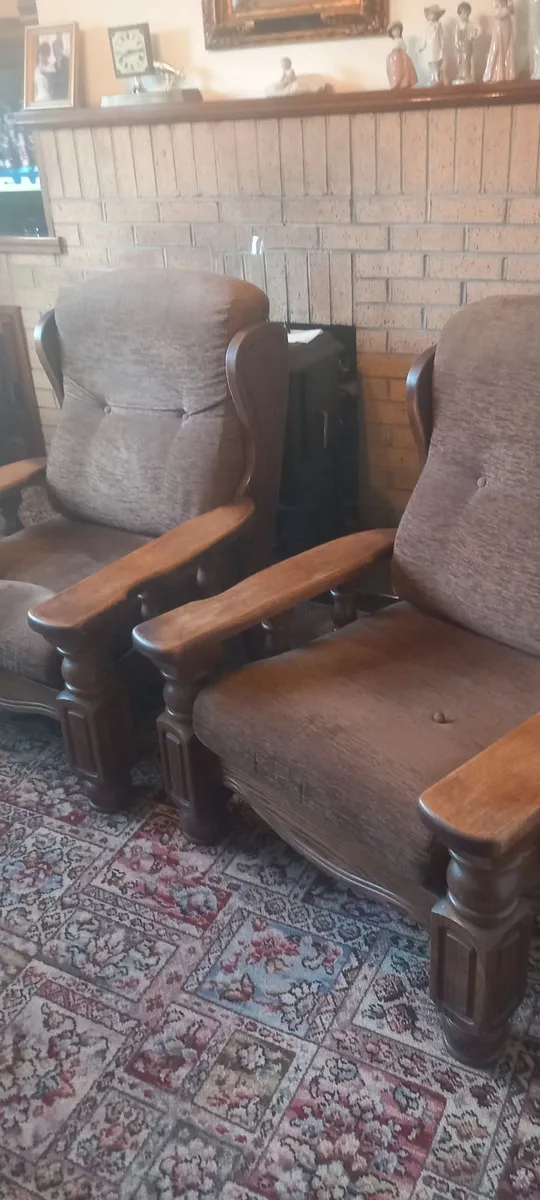 Sofas (old dutch suite  3 peice) - Image 2