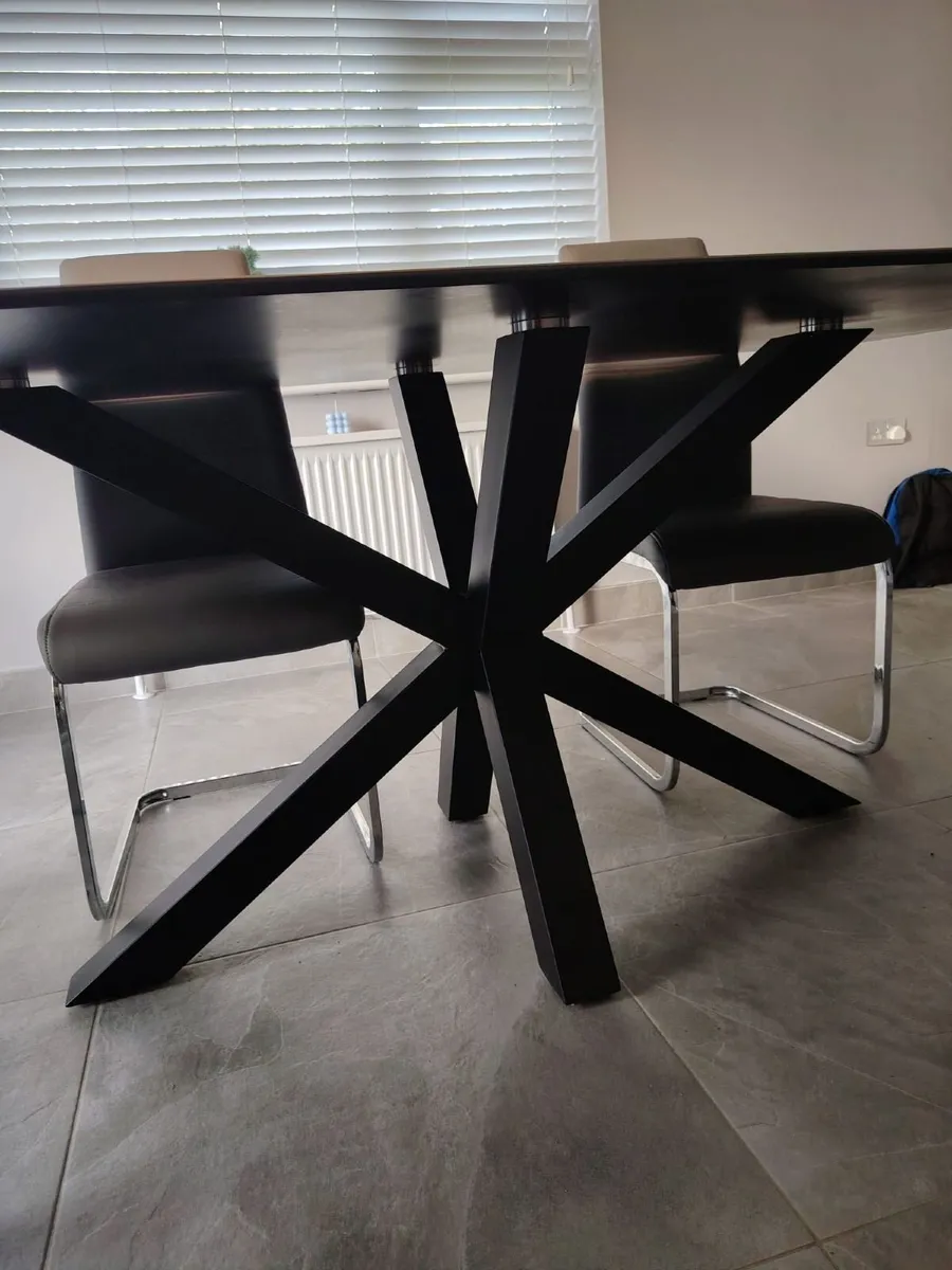 Ceramic Dining Table & 6 Chairs - Image 4