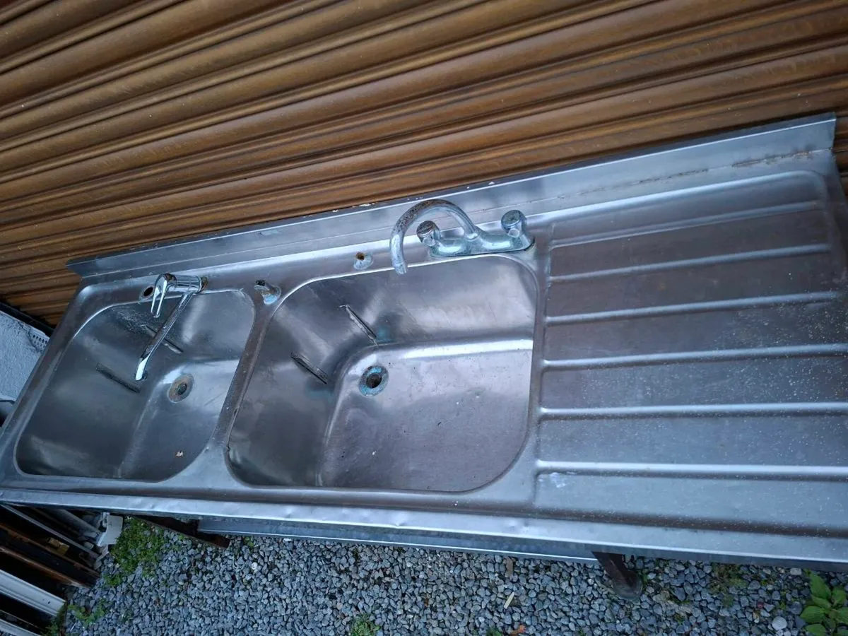 Stainless steel double sink - Image 2