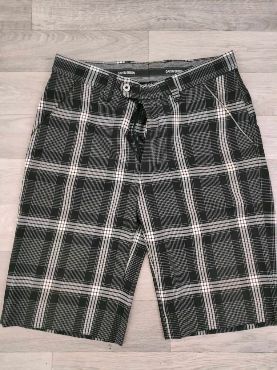 Galvin Green Golf Check Shorts Mens Small W32 - Image 2
