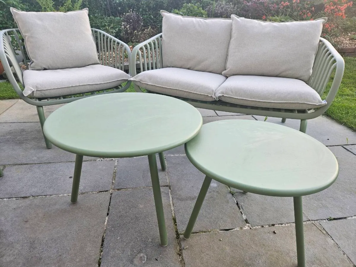 Garden Chairs, Sofa, 2 x tables - Image 3