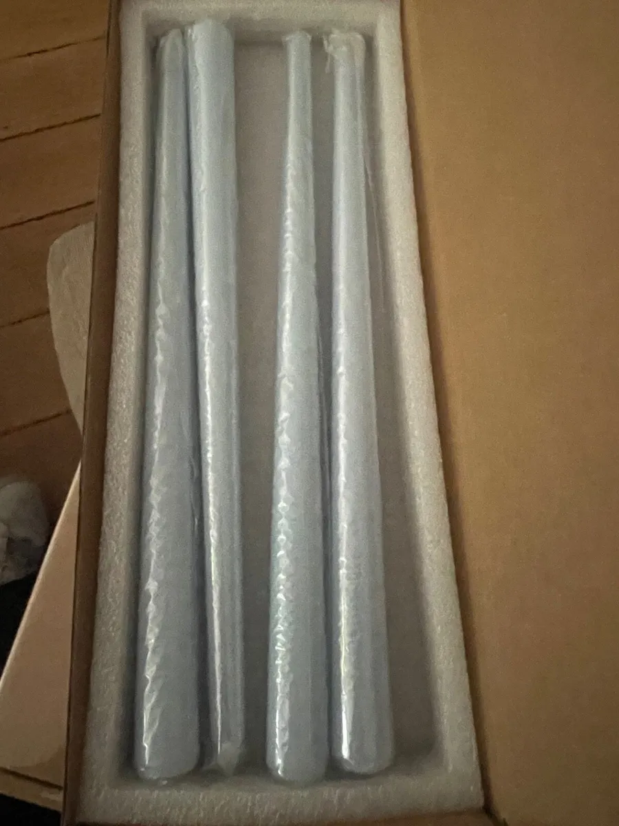 Tapered 12" Candles x 34, Ice Blue - Image 1