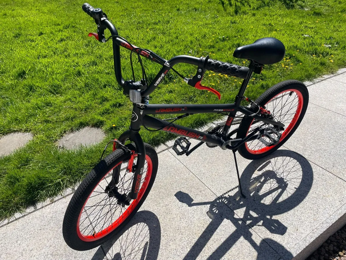 20 Inch Ambush BMX Bike Black/Red Unisex Age 8-12 - Image 1
